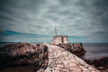 lighthouse at sunset