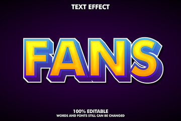 Strong bold modern font effect. Fancy typography templaye