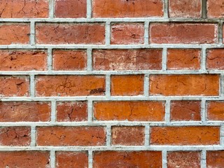 old red brown brick wall background