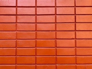New red brown brick wall background