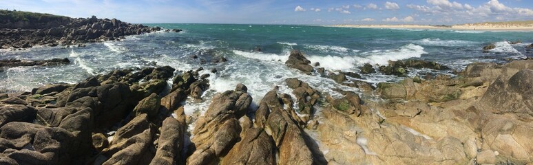  La plage à La Torche en Cornouailles Bretagne Finistère	