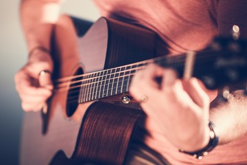 Fototapeta premium Guitar Playing Musician