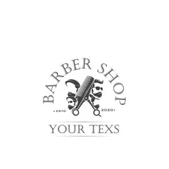 Vector logo design barber shop