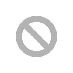 No parking sign.Stop do not enter vector icon isolated on white background.Restriction icon