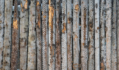 old log fence background