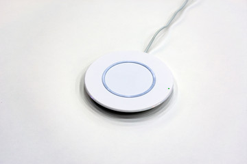 wireless charging on a white background