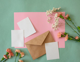 greeting card with flowers