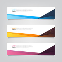 Fototapeta premium Vector abstract banner design web template