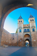 TOLEDO, SPAIN - February 4, 2019: Toledo is an ancient city located nearby Madrid, Spain. Spain is an European country which has many touristic places..