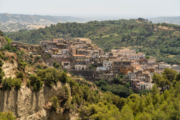 Fototapeta na wymiar Tursi, old village in Basilicata