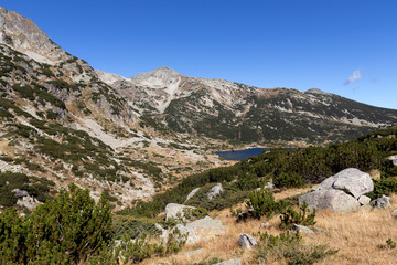 landscape around Popovo Lake, Pirin Mountain, Bulgaria