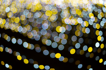  bokeh of light on black background