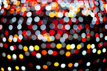  bokeh of light on black background