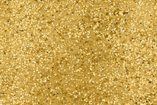 Gold textured hexagon glitter background