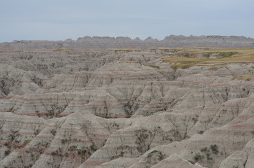 paysage du dakota du sud, badlands