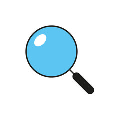 Magnifying glass icon. Search concept. Vector illustration.