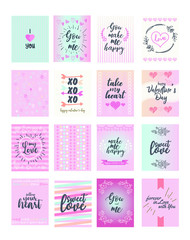 valentine card set,  valentine background, Heart background