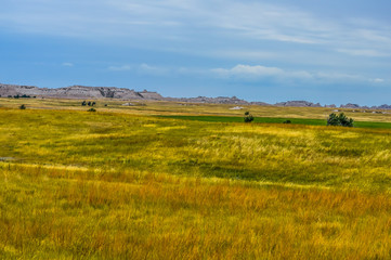 Fototapeta na wymiar paysage du dakota du sud, badlands