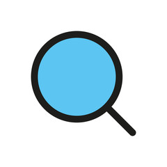 Magnifying glass icon. Search concept. Vector illustration.