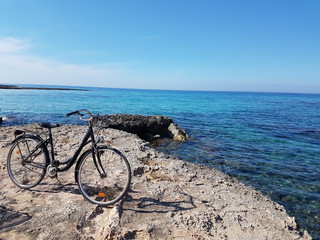 bicycle on beach