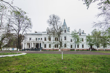 Tereschenko Palace in he style of French Renaissance Revival architecture.  Andrushivka, Zhytomyr Oblast, Ukraine