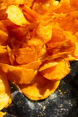 fresh and spicy potato chips snack