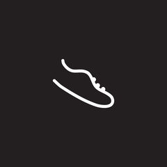 Man shoes logo design vector template