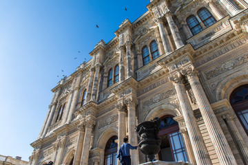 Istambul, Turkey - October, 2019: Historical building center of Istambul. Travel destination.