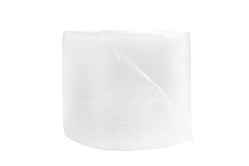 Large roll of packaging material, bubble film