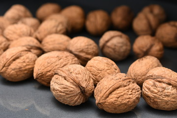 Walnuts. Delicious whole walnuts. Healthy food
