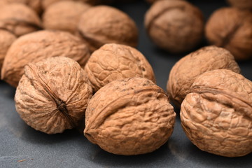 Walnuts. Delicious whole walnuts. Healthy food