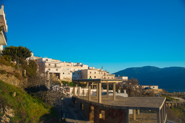 GRANADA, SPAIN - February 5, 2019: Cáñar is a small mountain village in Granada in Spain. Spain is an European country which has many touristic places..