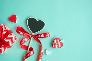 Valentines Day background. Heart with tag