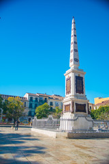 Obraz premium ANDALUSIA, SPAIN - February 6, 2019: Malaga is a town in Granada, Spain. It is known as La Malaga de Picaso.
