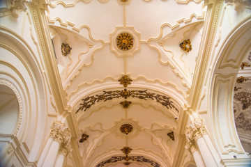 ANDALUSIA, SPAIN - February 6, 2019: Malaga is a town in Granada, Spain. It is known as La Malaga de Picaso.