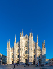 Fototapeta premium View of famous Cathedral Duomo in Milan, Italy