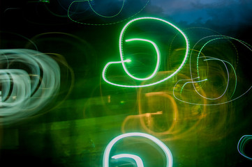 Fototapeta premium Abstract light painting pattern Background 