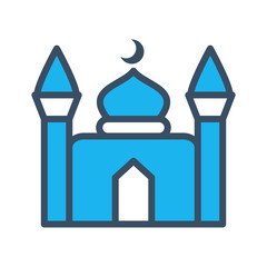 Mosque icon vector template illustration design