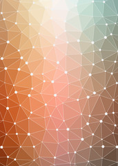 Abstract Low Polygon gradient Generative Art background illustration