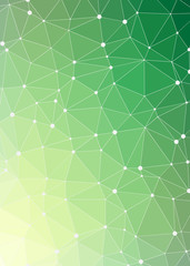 Abstract Low Polygon gradient Generative Art background illustration