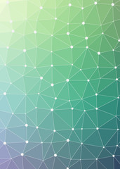 Abstract Low Polygon gradient Generative Art background illustration
