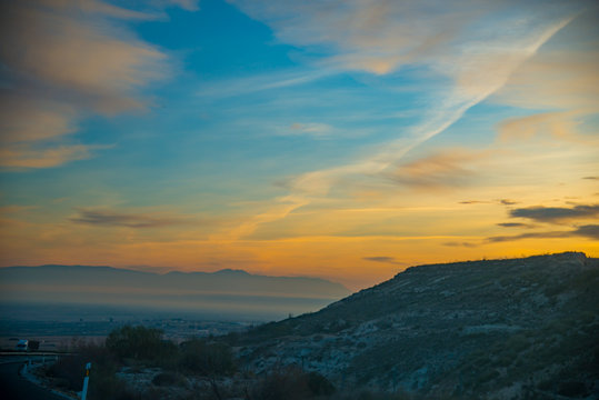 ANDALUSIA, SPAIN - February 6, 2019: Malaga is a town in Granada, Spain. It is known as La Malaga de Picaso.