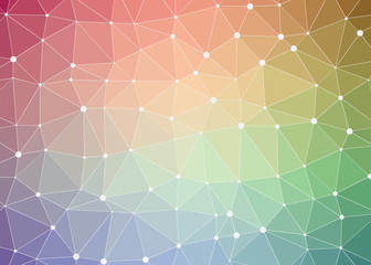 Abstract Low Polygon gradient Generative Art background illustration