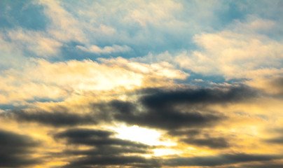 Fototapeta premium dramatic sky with clouds