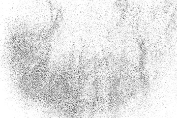 Black Grainy Texture Isolated On White Background. Dust Overlay. Dark Noise Granules. Digitally Generated Image. Vector Design Elements, Illustration, Eps 10.
