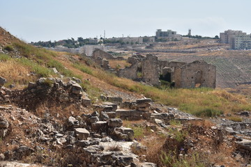 Ancient ruins at Mt. Gerizim National Park