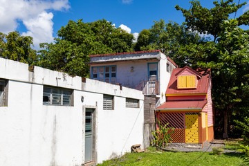 Fototapeta na wymiar Les Anses d'Arlet, Martinique, FWI - Tiny house in the village