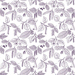 vector drawing seamless pattern