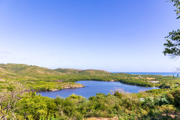 Fototapeta na wymiar Sainte-Anne, Martinique, FWI - Cul-de-Sac Ferré - Heart lake