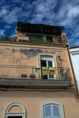 facade of italian style building